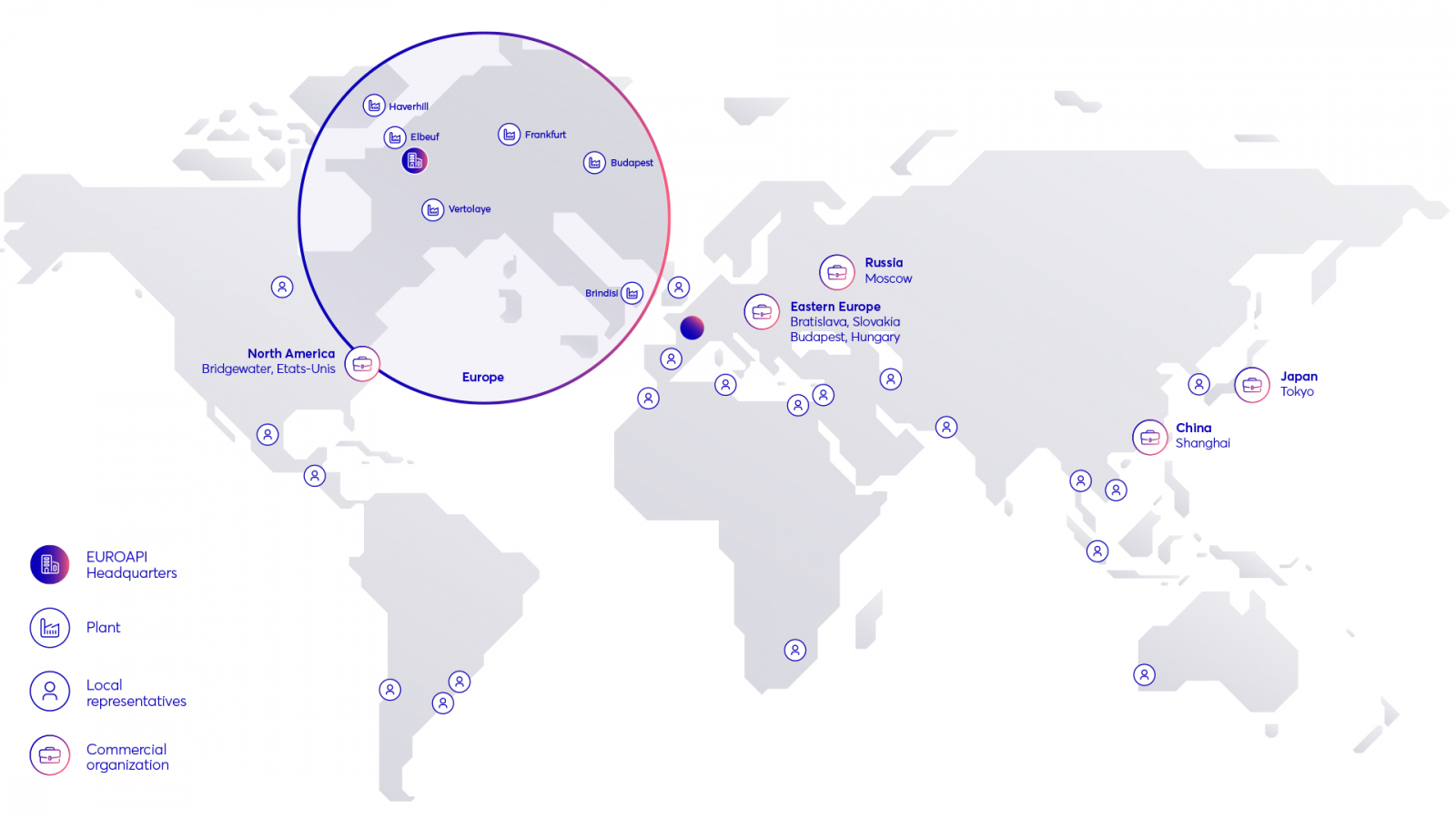 Euroapi commercial network