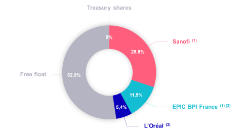 EUROAPI Shareholding structure February 2024